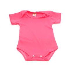 Body de Bebê Liso Manga Curta Suedine para Doação
