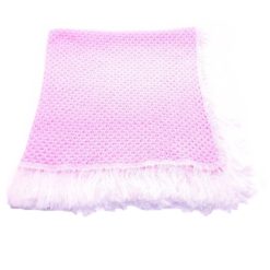 Doar manta de frio bebê rosa