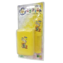 Kit Sabonete e Pente Amarelo