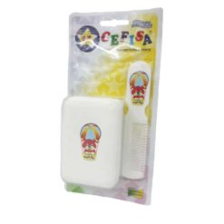 Kit Sabonete e Pente Branco