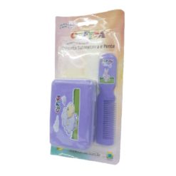 Kit Sabonete e Pente Roxo