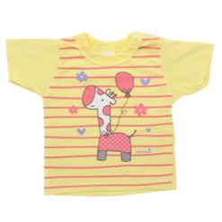 Camiseta de Bebe para Doação Manga Curta Puff