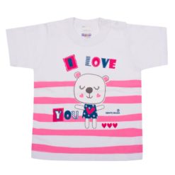 Camiseta de Bebe para Doação Manga Curta Puff