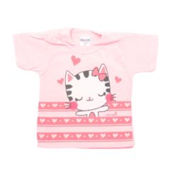 Camiseta de Bebe para Doação Manga Curta Puff