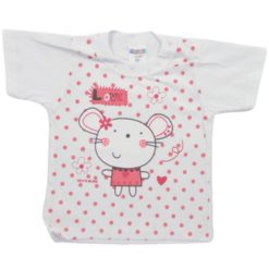 Camiseta de Bebe para Doação Manga Curta Puff