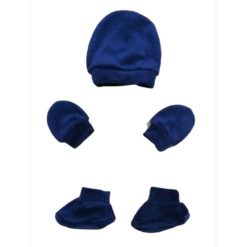 Kit Plush Sapatinho touca e luva bebê