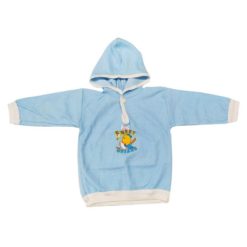 Blusa com Capuz de Bebê para Doação - Azul