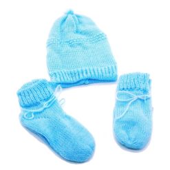 Kit Touca Luva e Sapatinho Bebe doação