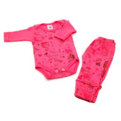 9011599-Conjunto Body Manga Longa com Mijão Bebê para Doação