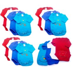 Body de Bebê com Bordado Manga Longa para doação - Suedine