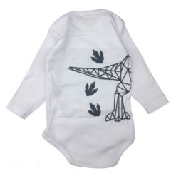 Body de Bebê Manga Longa para Doação Estampado