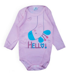 Body de Bebê Manga Longa para Doação Estampado