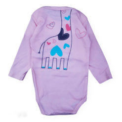 Body de Bebê Manga Longa para Doação Estampado