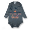 Body de Bebê Manga Longa para Doação Estampado