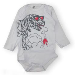 Body de Bebê Manga Longa para Doação Estampado