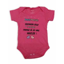 Body de Bebê Estampado para Doação Manga Curta - Suedine