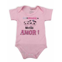 Body de Bebê Estampado para Doação Manga Curta - Suedine