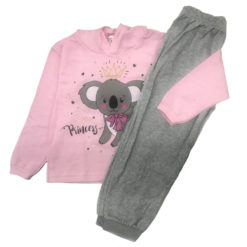 Conjunto Infantil Estampado Manga Longa Moletom Básico