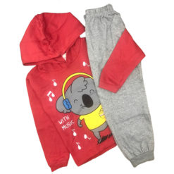 Conjunto Infantil Estampado Manga Longa Moletom Básico