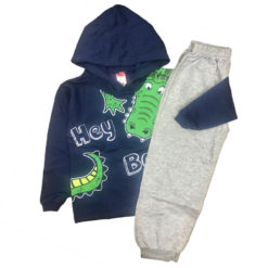 Conjunto Infantil Estampado Manga Longa Moletom Básico