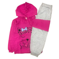 Conjunto Infantil Estampado Manga Longa Moletom Básico